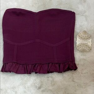 Altar'd State Deep Purple Ruffled Skirt